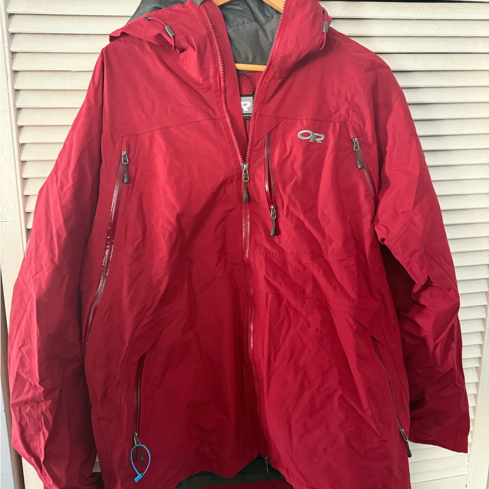 Outdoor Research Crimson Jacket with Silver Accents Goretex